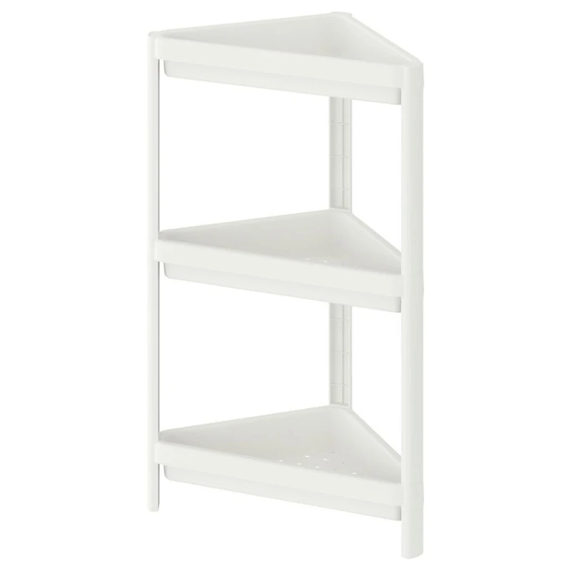 Стеллаж угловой IKEA VESKEN 33x33x71 см, белый