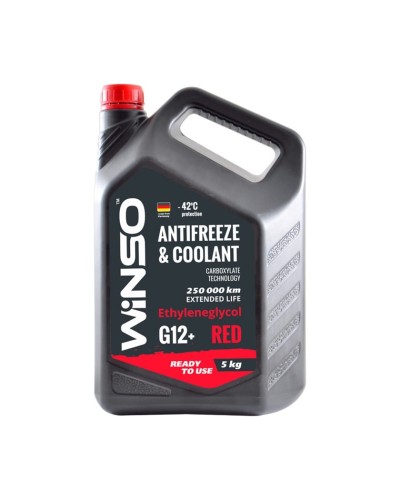 Antifriz Winso Antifreeze & Coolant Concentrate Red G12, 5 l