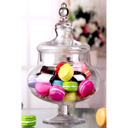Конфетница NH_KLM001, стекло, с крышкой, прозрачный Конфетница NH_KLM001, стекло, с крышкой, прозрачный