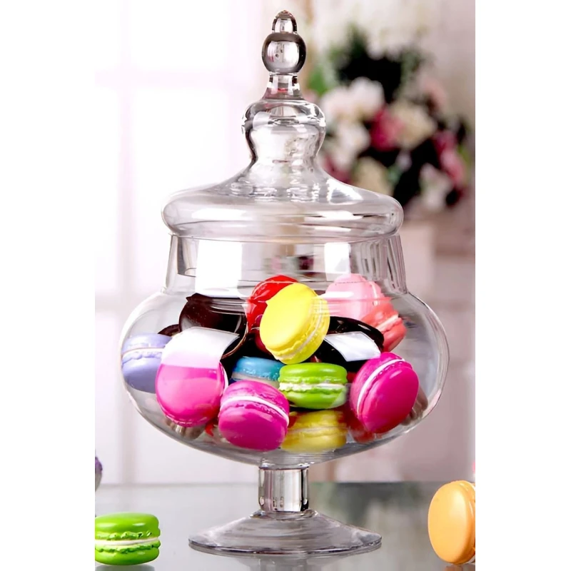 Конфетница NH_KLM001, стекло, с крышкой, прозрачный Конфетница NH_KLM001, стекло, с крышкой, прозрачный