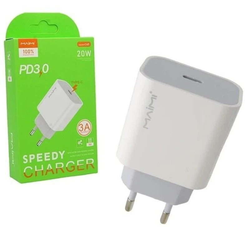 Сетевое зарядное устройство Maimi C60, Белый Сетевое зарядное устройство Maimi C60, Белый