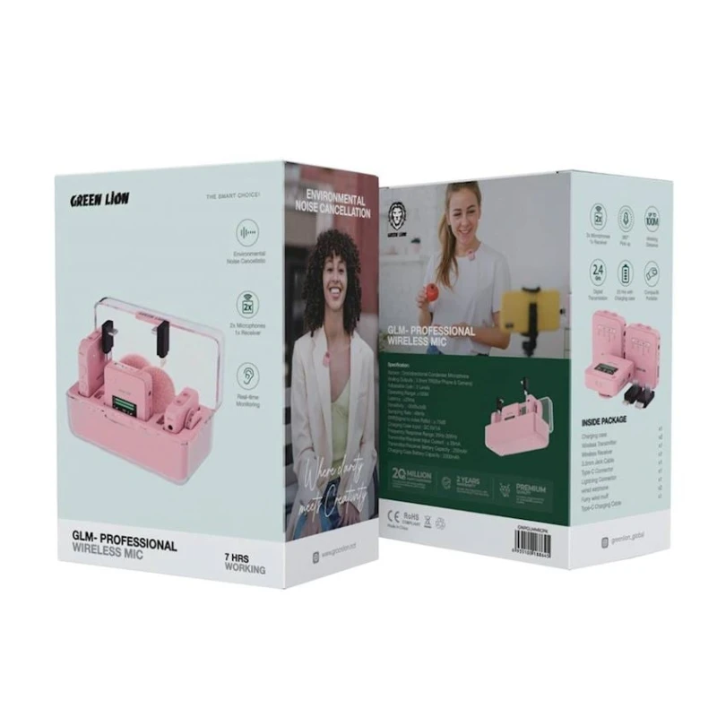 Беспроводной микрофон Green Lion GLM-Professional Wireless Mic Pink