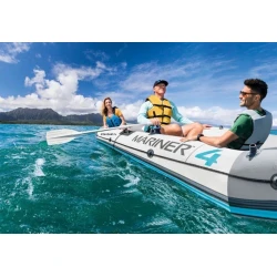 Надувная лодка Intex 68376 Mariner 4 Set, 328х145х48 см, алюминиевые вёсла 137 см, до 500 кг