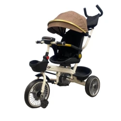 Трехколесный велосипед коричневый