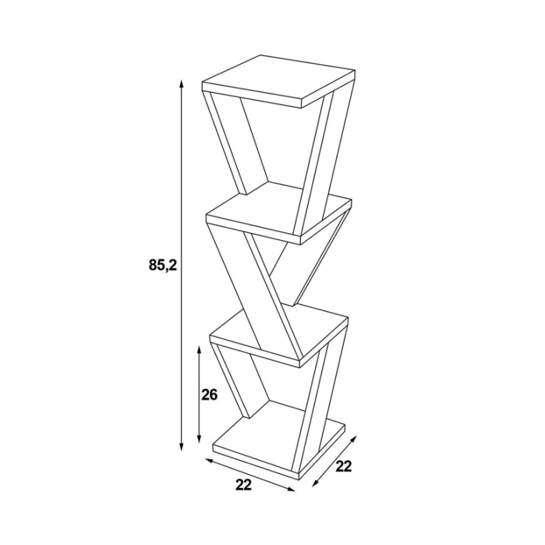 Полка настенная Art Mebel 60, ламинат, 85х22х22 см, белая/коричневая
