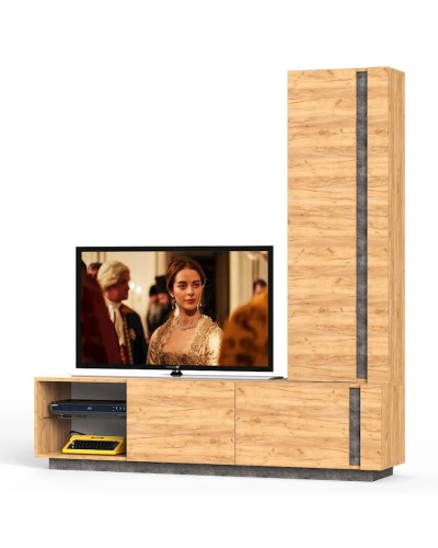 TV üçün tumba Letta,194x41x180 sm,LDSP