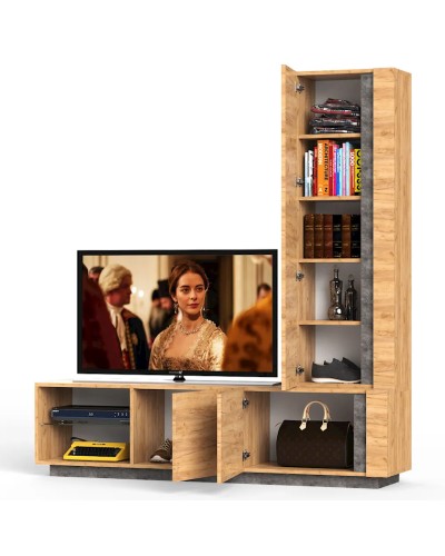 TV üçün tumba Letta,194x41x180 sm,LDSP