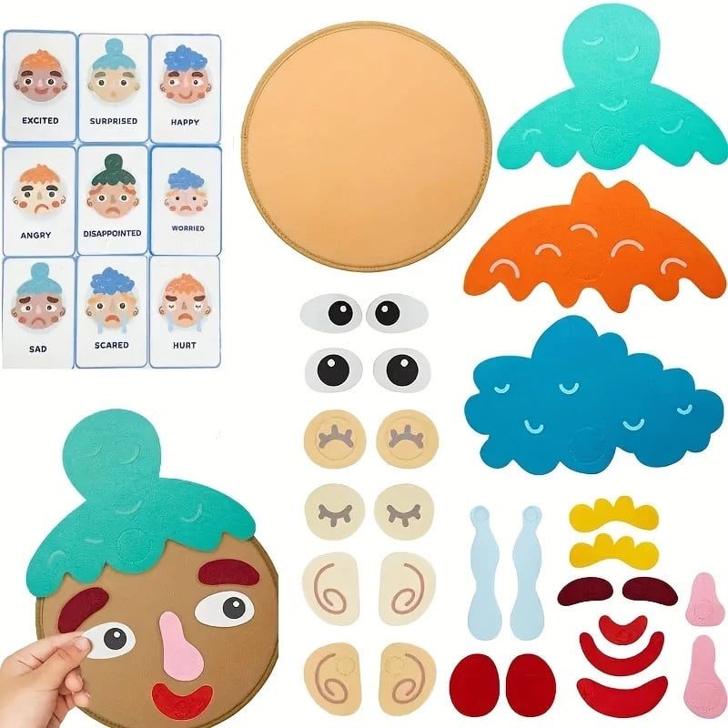 İnkişaf etdirən oyun Emosiyalar, yapışqan üzərində İnkişaf etdirən oyun Emosiyalar, yapışqan üzərində