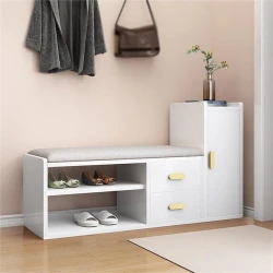 Тумба для обуви Art Mebel 36, ламинат, белая, 60х90х35 см Тумба для обуви Art Mebel 36, ламинат, белая, 60х90х35 см