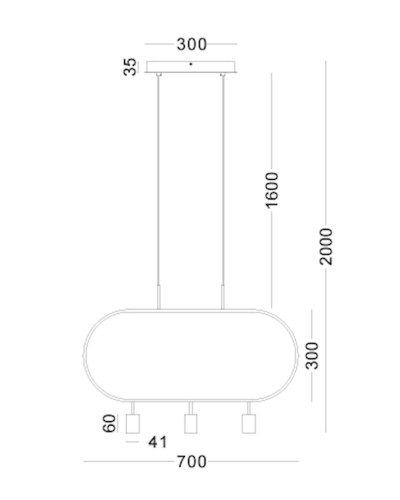 Asma çılçıraq Lustore LSP338-GD