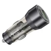 Автомобильное зарядное устройство Hoco NZ12A Black/Transparent