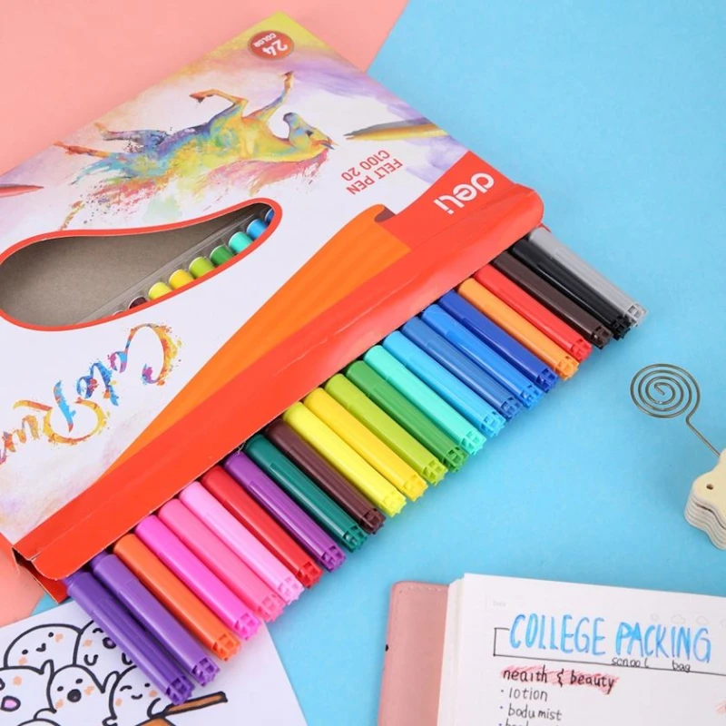 Flomasterlər dəsti Deli Colorun, 24 əd