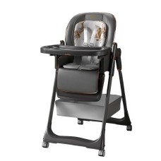 Uşaq yedizdirmə oturacağı Kidilo FS-003, 4 aydan, boz