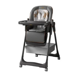 Детский стульчик для кормления Kidilo FS-003, от 4 месяцев, серый Детский стульчик для кормления Kidilo FS-003, от 4 месяцев, серый