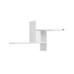 Настенная полка Art Mebel 102, ламинат, 50х100х50 см, белая Настенная полка Art Mebel 102, ламинат, 50х100х50 см, белая