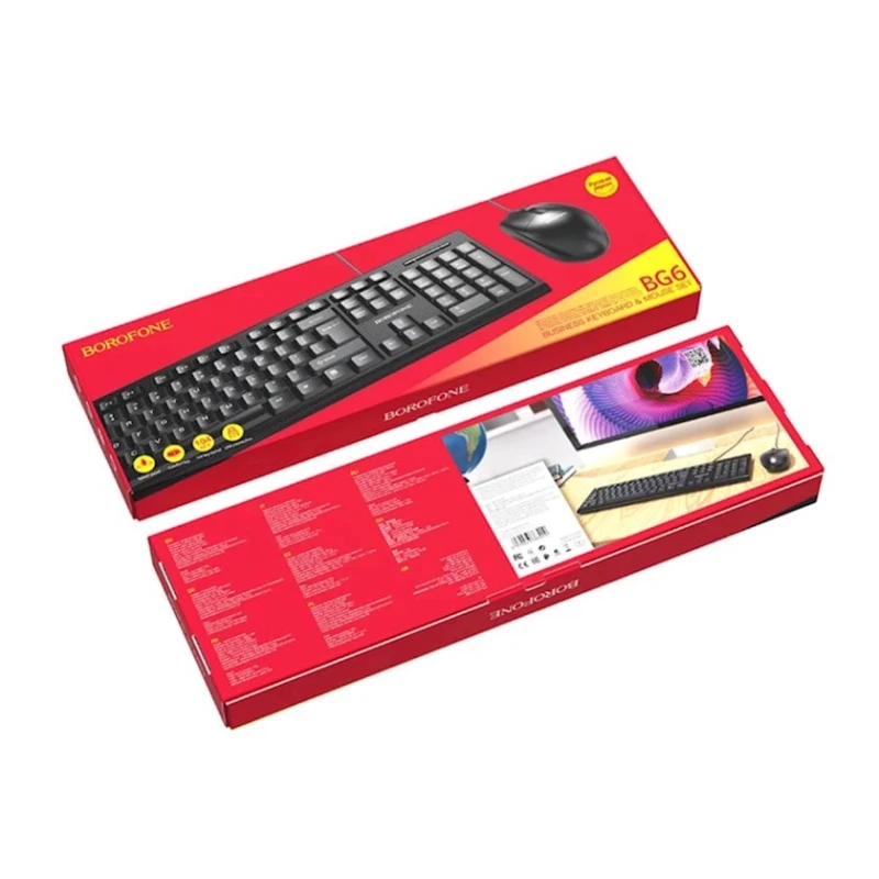 Комплект клавиатура и мышь Borofone BG6 Комплект клавиатура и мышь Borofone BG6