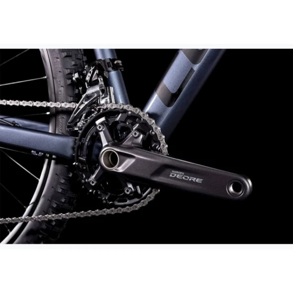 Dağ velosipedi Cube Attention 2022, ölçü L, Indigo-Black/Black