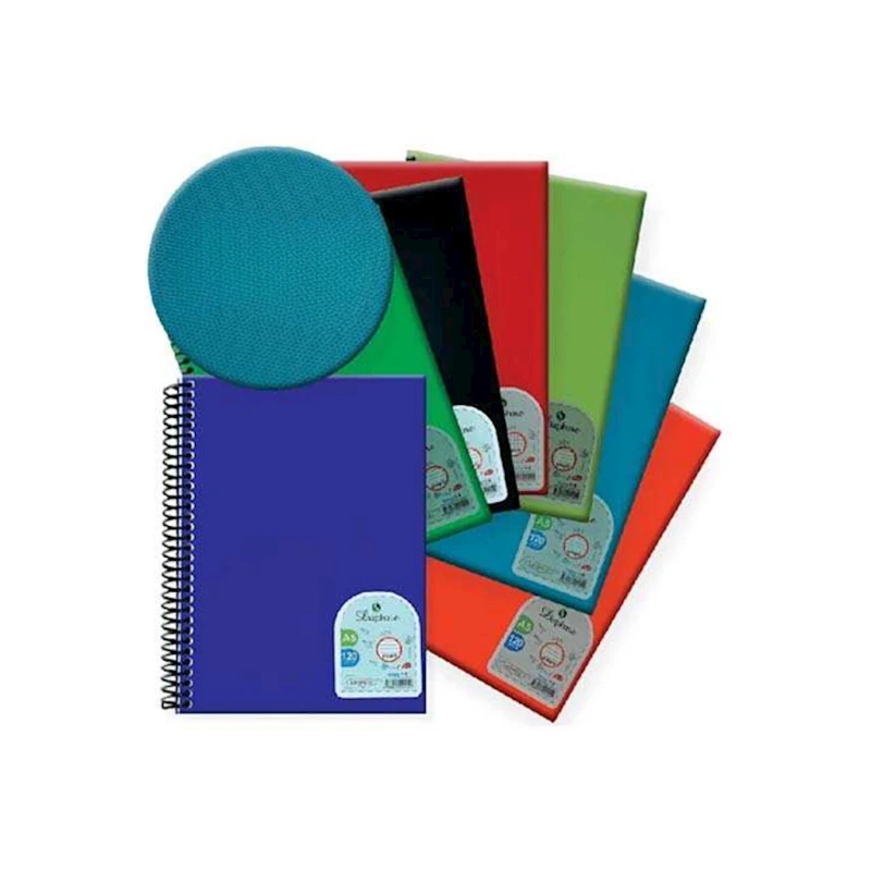 Блокнот Defne A5, 96 листа, на спирали, товар в ассортименте