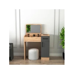 Туалетный столик Art Mebel 5, ламинат, 120x80x40 см, вотан/антрацит