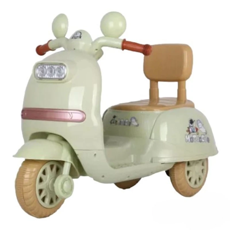 Детский электрический мотоцикл, зеленый (HomeStore_SXNJ)