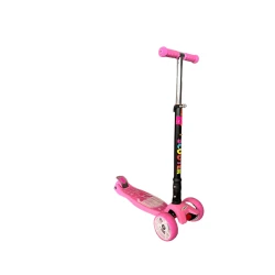 Детский самокат Scooter 037 CY1, розовый/черный