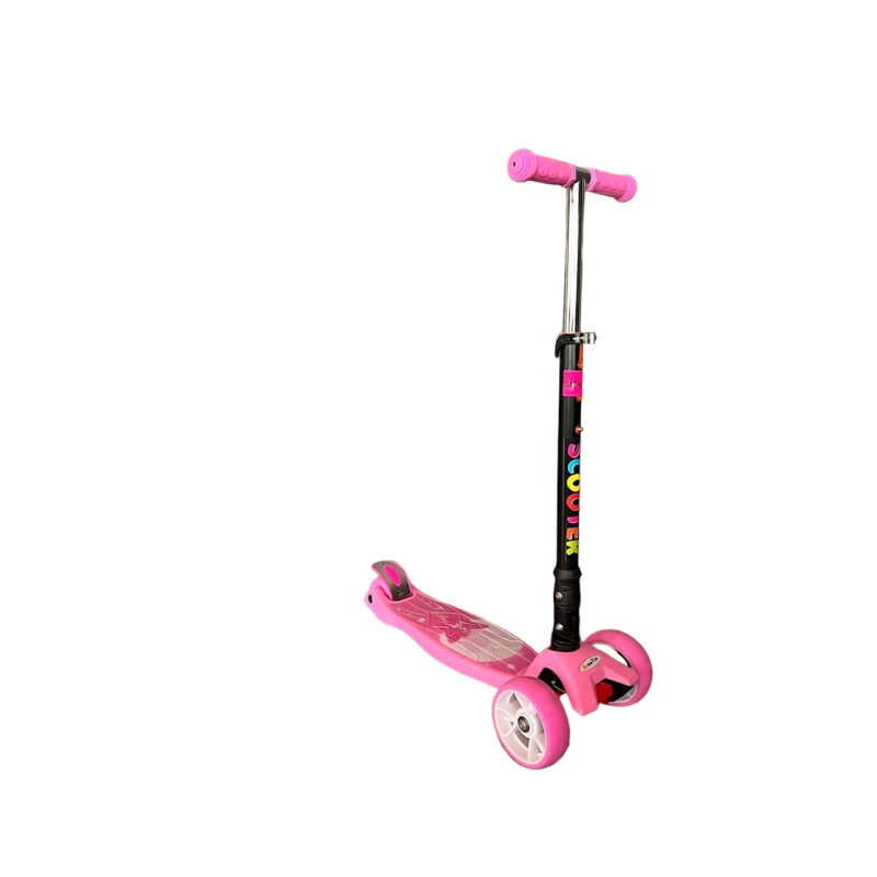 Детский самокат Scooter 037 CY1, розовый/черный Детский самокат Scooter 037 CY1, розовый/черный