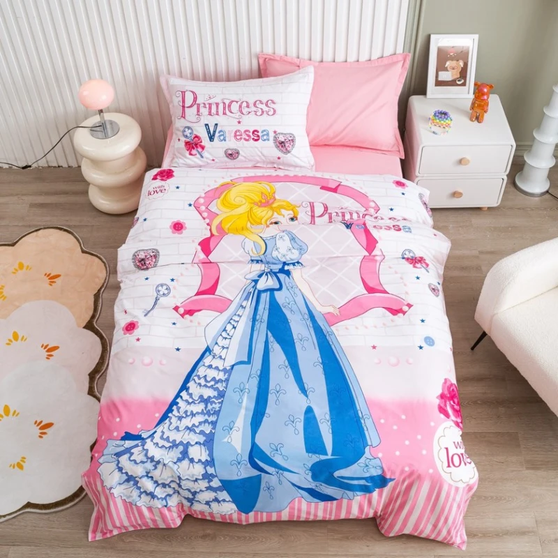 Uşaq yataq dəsti Annaberry SHA-00004738, yorğan üzü 160x220 sm, mələfə 180x240 sm, yastıq üzü 50x70 sm, pambıq, rəngbərəng