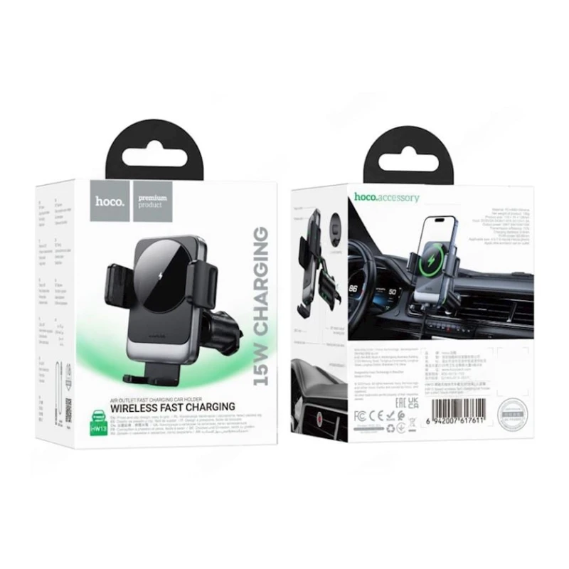 Автомобильный держатель Hoco HW13 Black