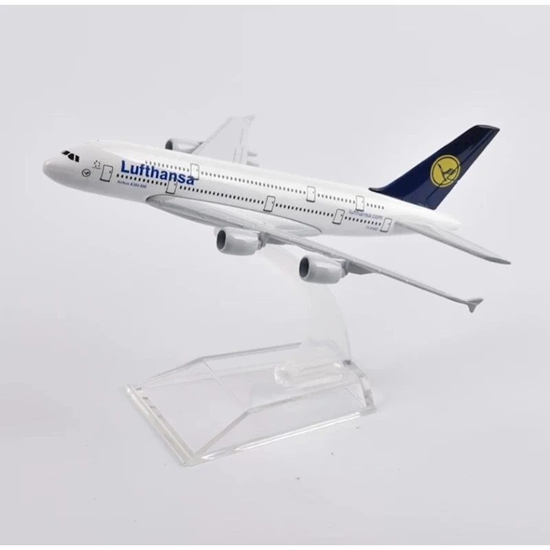 Lufthansa Aırbus A380 model təyyarənin figuru, 13.5 sm