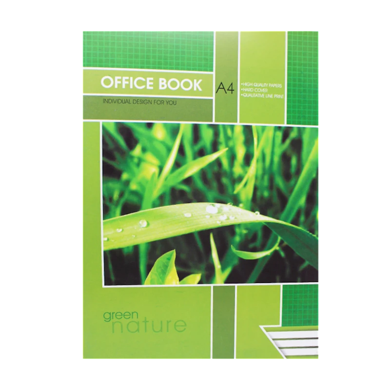 Тетрадь в клетку Officeplus A4, 40 листов, зеленый Тетрадь в клетку Officeplus A4, 40 листов, зеленый