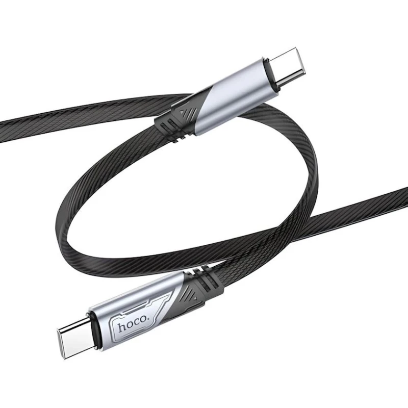 Kabel USB Hoco U119 Type-C to Type-C 60 W, 1.2 m, qara