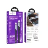 Kabel USB Hoco U119 Type-C to Type-C 60 W, 1.2 m, qara
