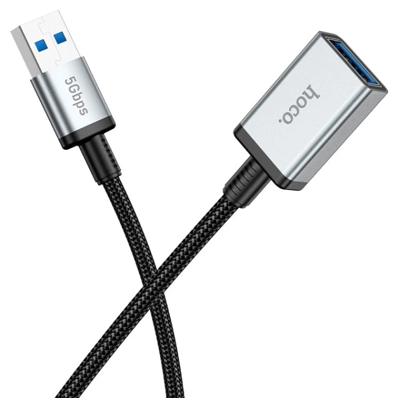 Кабель USB Hoco US10 USB-A мужчина USB-A женщина USB3.0, 0.5 м Кабель USB Hoco US10 USB-A мужчина USB-A женщина USB3.0, 0.5 м