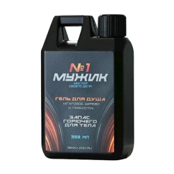 Duş üçün gel Hard Line Мужик №1 agar ağacı və ədviyyəli notların ətri 300 ml