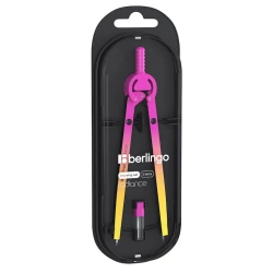 Готовальня Berlingo Radiance 17 см, желтый/розовый