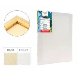 Холст на подрамнике Rosa Studio, БН, хлопок, мелкое зерно, акрил, 20х20 см