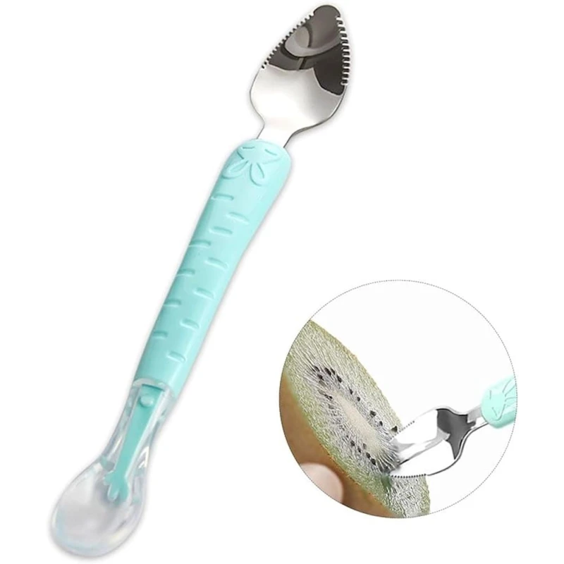 Детская ложка 2Q000001B, силикон, 22 см, голубая Детская ложка 2Q000001B, силикон, 22 см, голубая