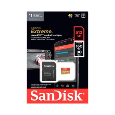 Карта памяти SanDisk Extreme microSDXC 512GB U3 V30 A2 Карта памяти SanDisk Extreme microSDXC 512GB U3 V30 A2