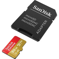 Карта памяти SanDisk Extreme microSDXC 512GB U3 V30 A2