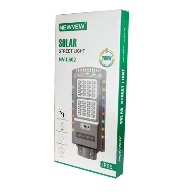 Уличный солнечный светильник Newvew ST-L602, 200W Уличный солнечный светильник Newvew ST-L602, 200W
