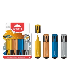 Набор текстовых маркеров Maped Glitter 742000, 4 шт