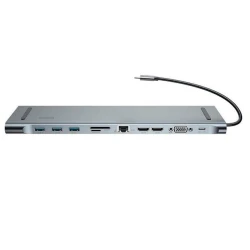 USB HUB Baseus Enjoyment Series Type-C Notebook HUB Adapter, Серый USB HUB Baseus Enjoyment Series Type-C Notebook HUB Adapter, Серый