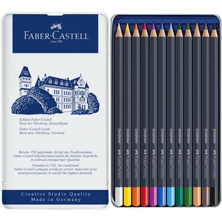 Набор цветных карандашей Faber-Castell Goldfaber, 12 шт