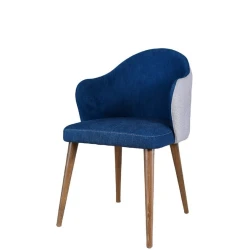 Стул Samwood Sella, бук, синий/серый, 84x54 см Стул Samwood Sella, бук, синий/серый, 84x54 см