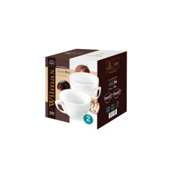 Набор кружек Wilmax Julia WL‑880109/2C, 500 мл, фарфор, белая