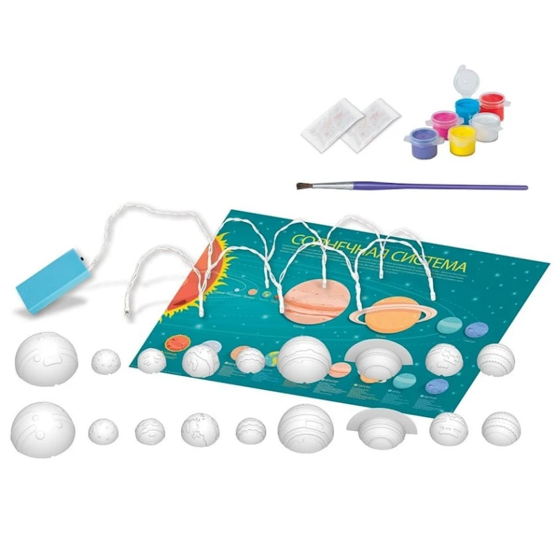 Игровой набор 4M Гирлянда планет, 5+ лет, 27x24x6 см Игровой набор 4M Гирлянда планет, 5+ лет, 27x24x6 см