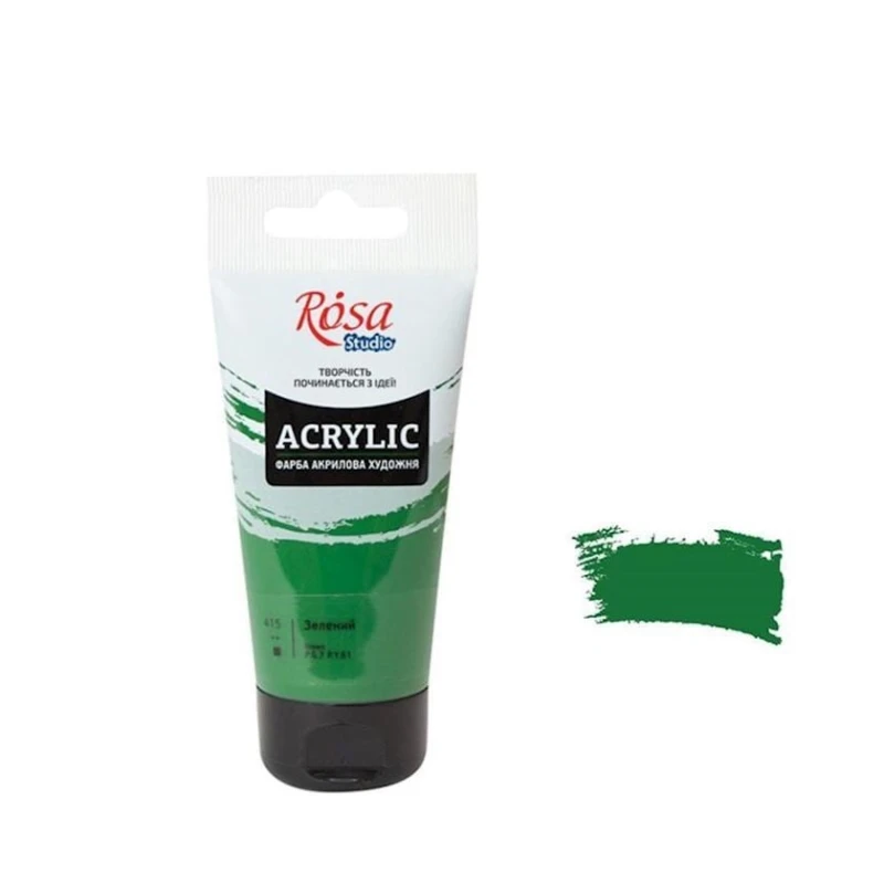 Rəssamlıq akril boya Rosa Studio 415, yaşıl, 75 ml