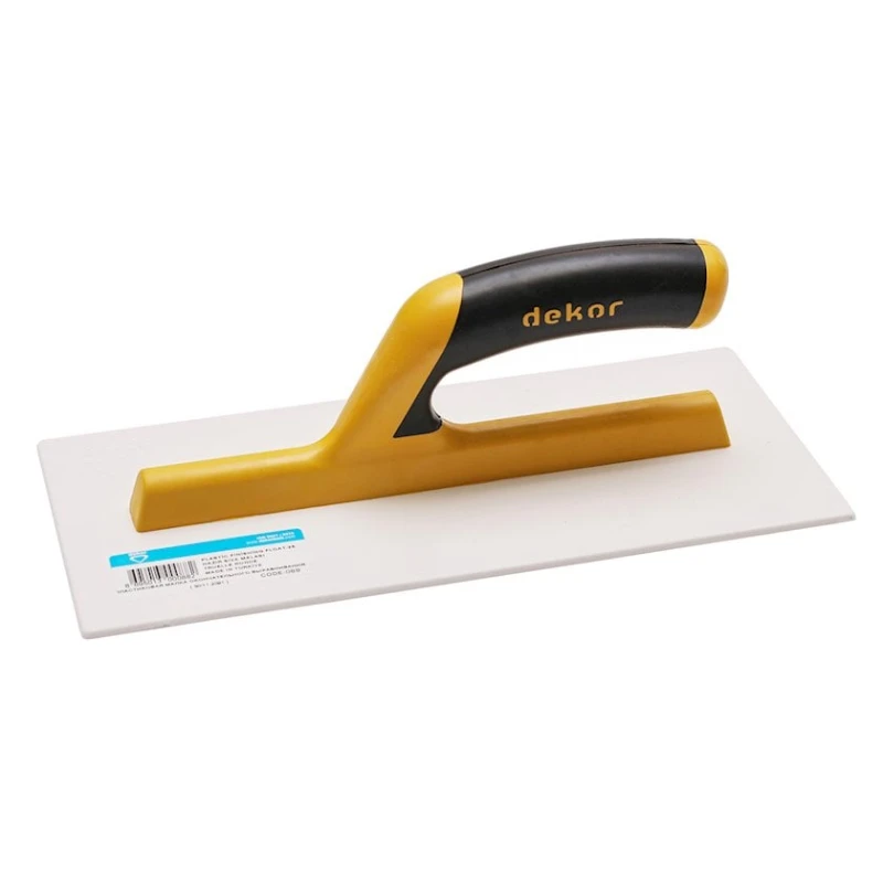 Гладилка Dekor 088, 18 см, сталь, белый/желтый Гладилка Dekor 088, 18 см, сталь, белый/желтый