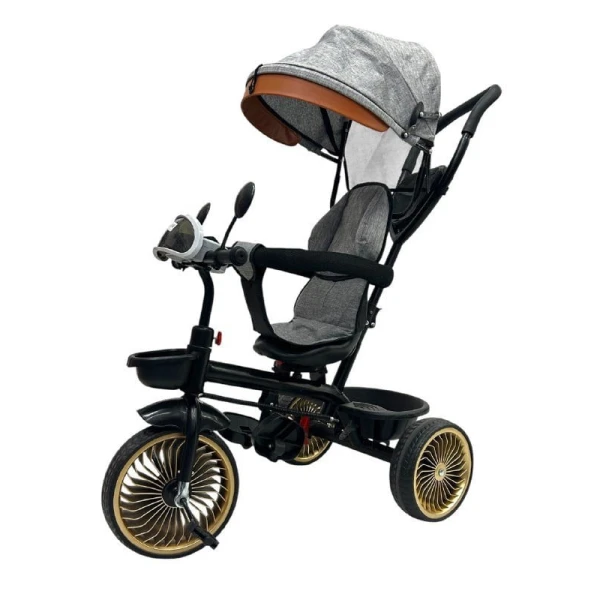 Детский трехколесный велосипед 6213-140, серый