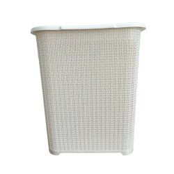 Корзина для белья Stars Plastik, 40x31x47 см, белый